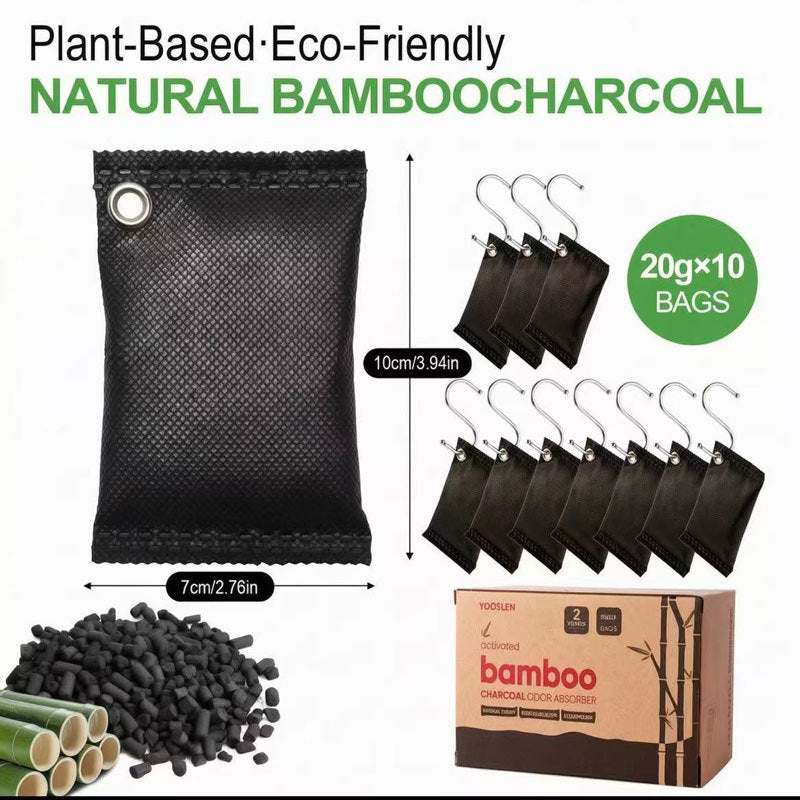 Activated carbon bags for air purification