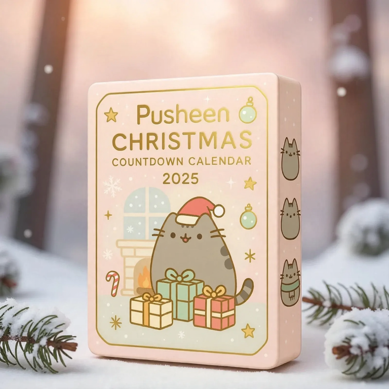 Pusheen Cat Christmas Decor Stand