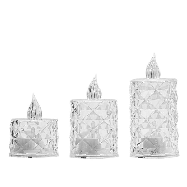 LED tealight with transparent housing, PS plastic