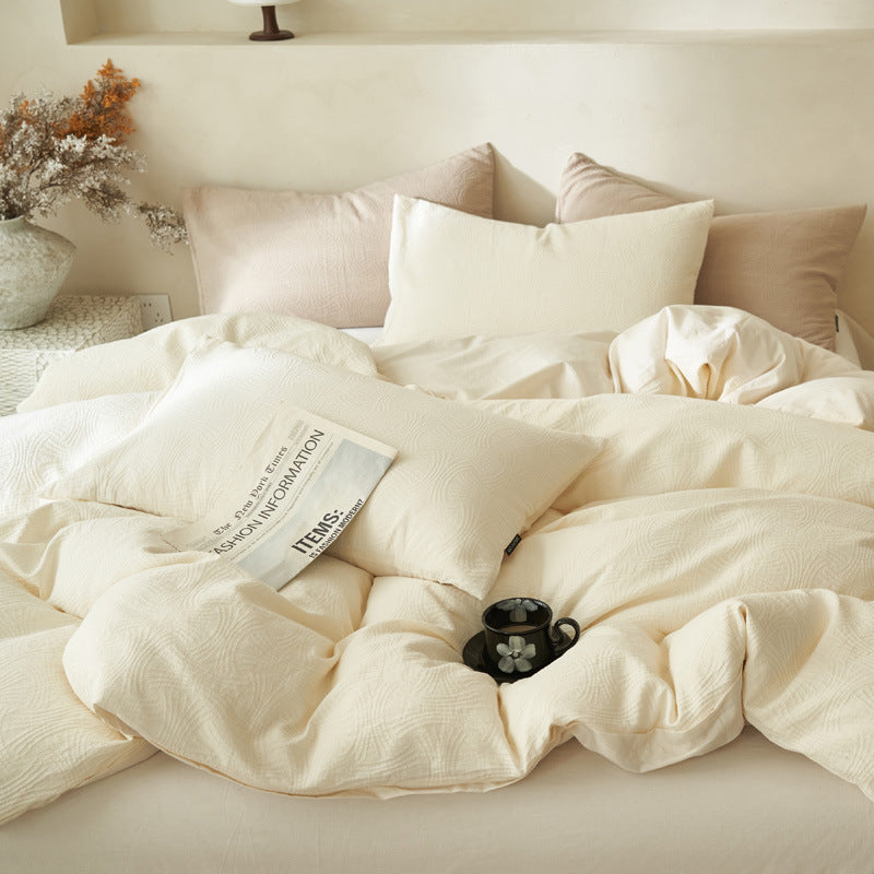 Cotton bedding set, 4-piece, light luxury