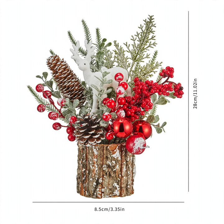 Decorative table Christmas tree figure, 30 cm