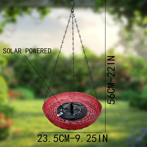 Hanging bird bath for the garden