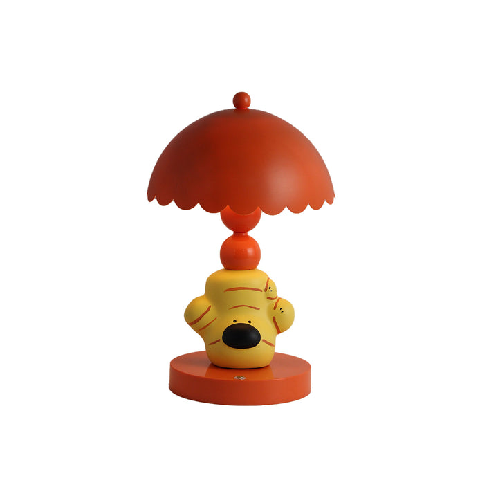 Ginger Dog Table Lamp, ABS, orange