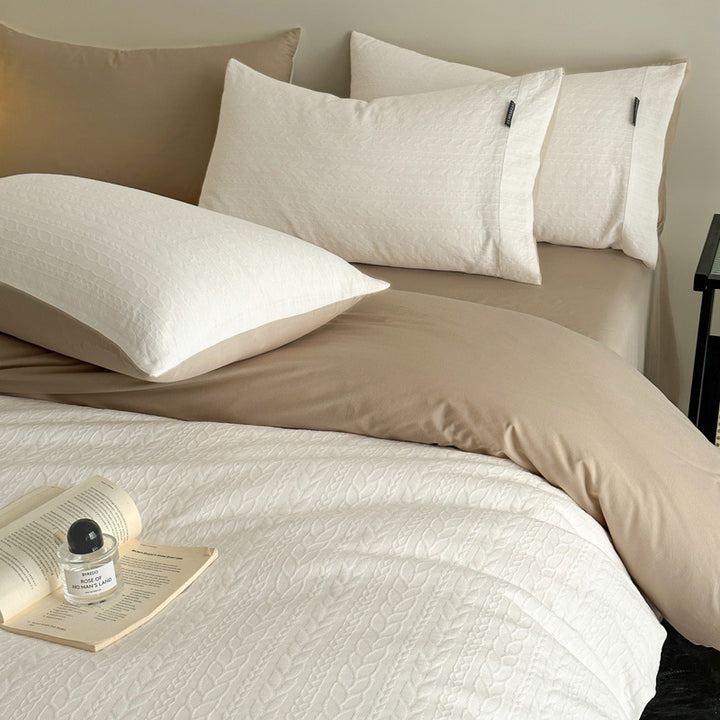 Duvet cover set made of three-layer cotton gauze