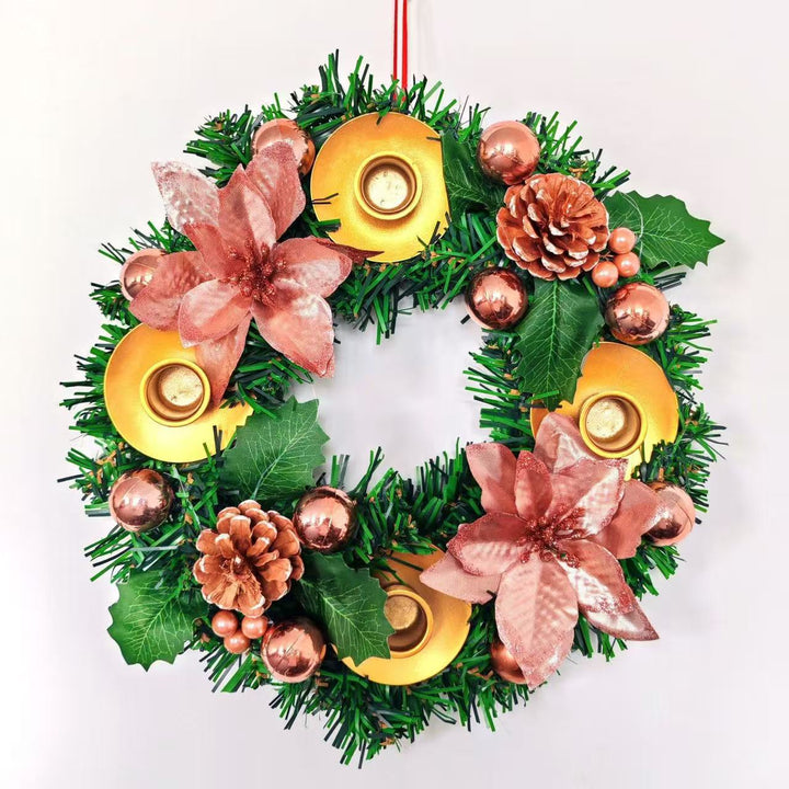 Christmas wreath made of PVC, versatile use