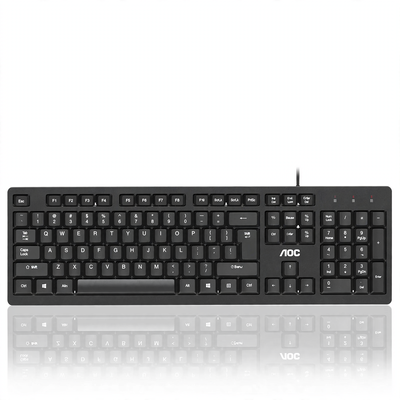 Wired Silent Keyboard for Office and Gaming