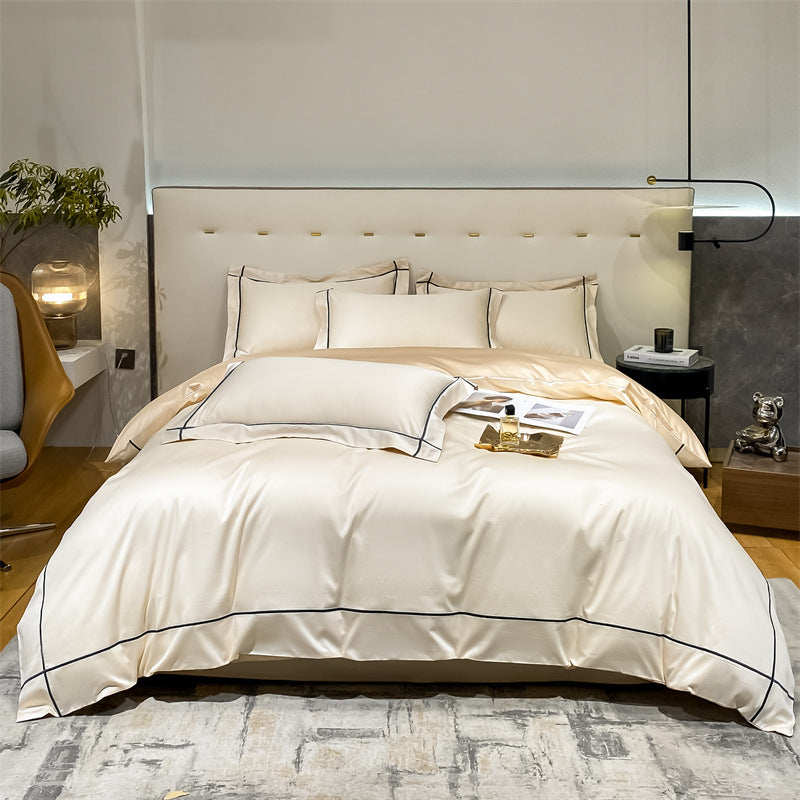 Luxurious bedding set, long-staple cotton, satin weave