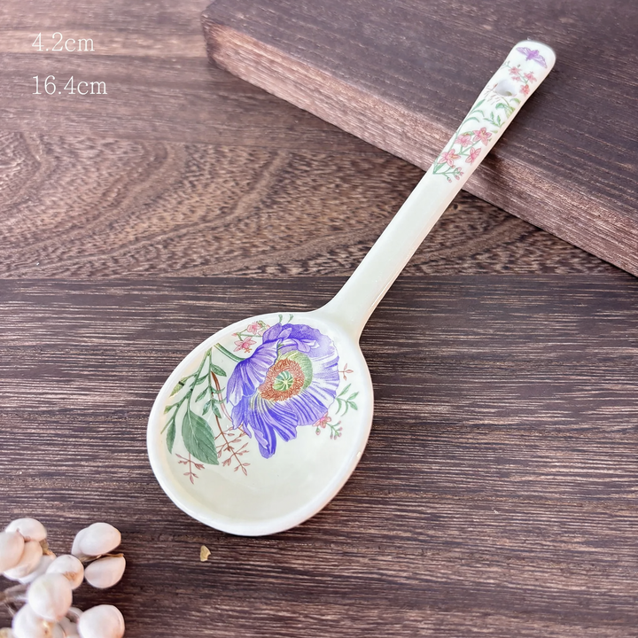 Ceramic bowl with floral motif, 13-14 cm, elegant