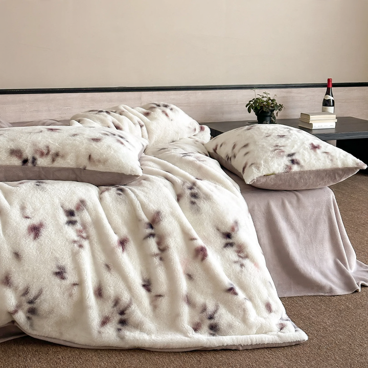 Milk fiber bedding set, 4 pieces, extra warm