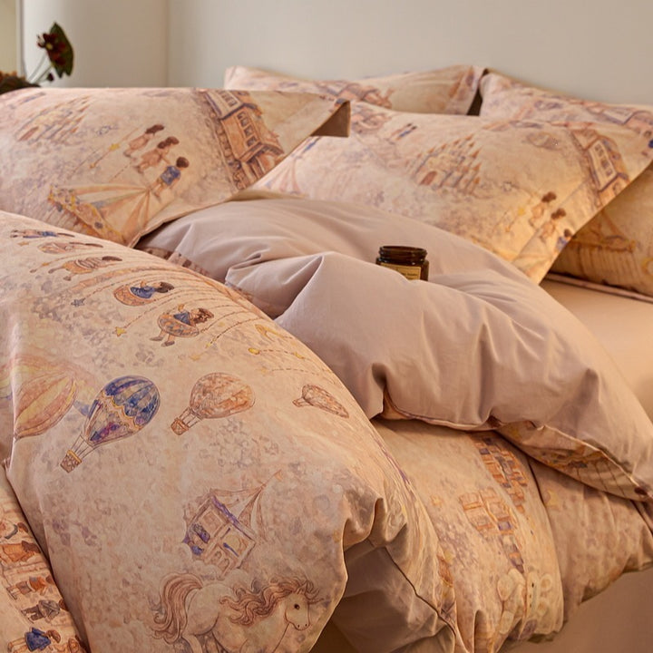 Cotton bedding set, 4-piece, Autumn/Winter