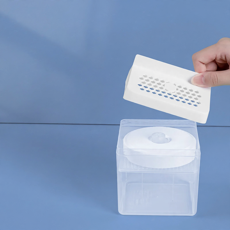 Moisture absorber box with calcium chloride