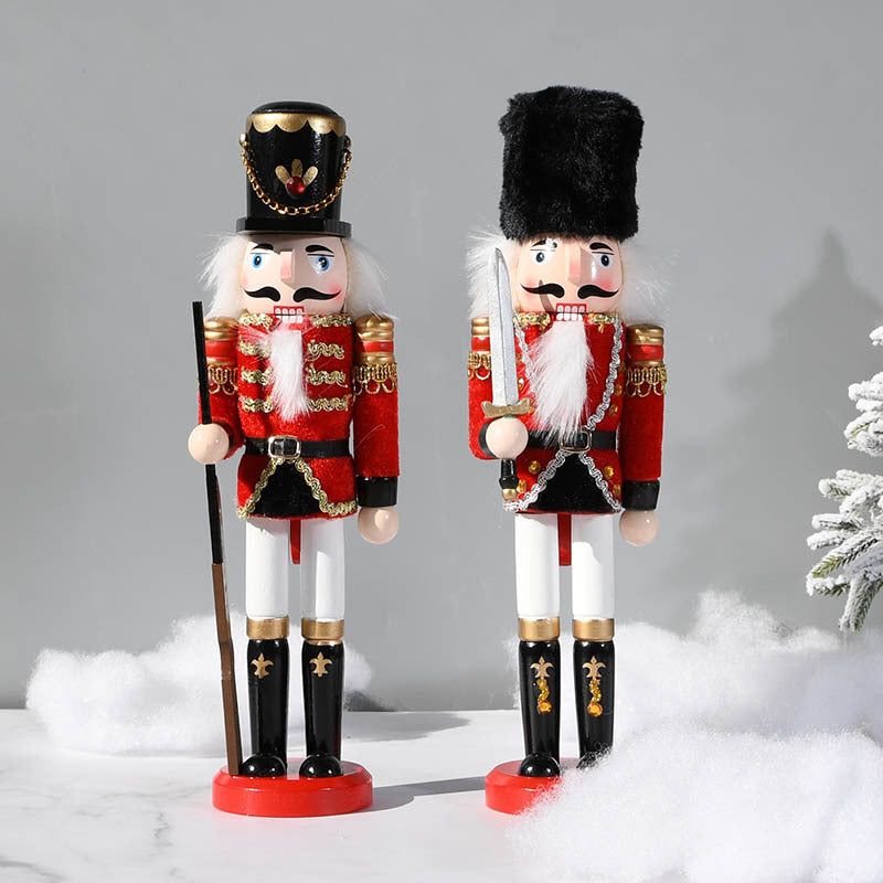 Nutcracker soldier made of wood, 30 cm