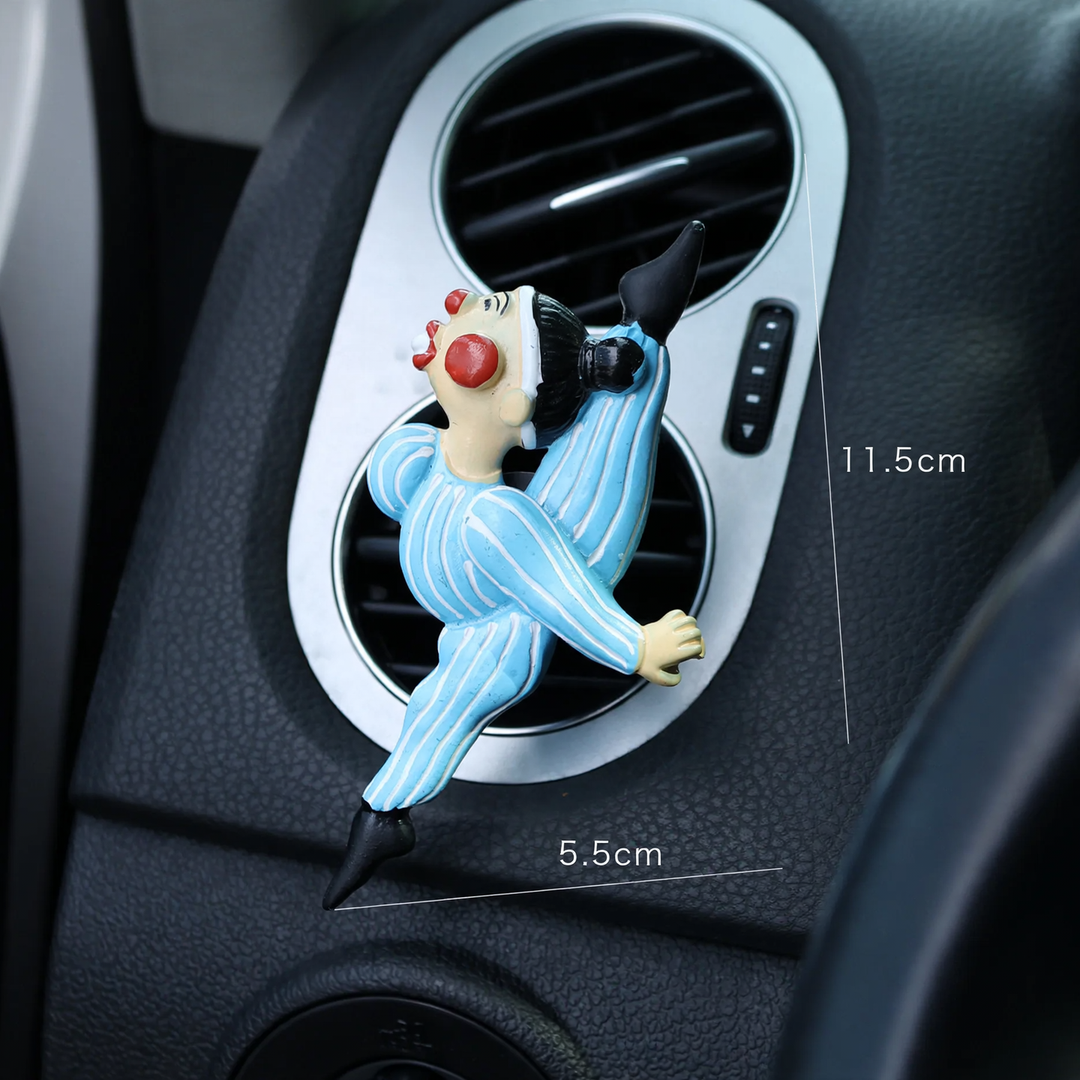 Resin scent clip for car ventilation, sports motifs