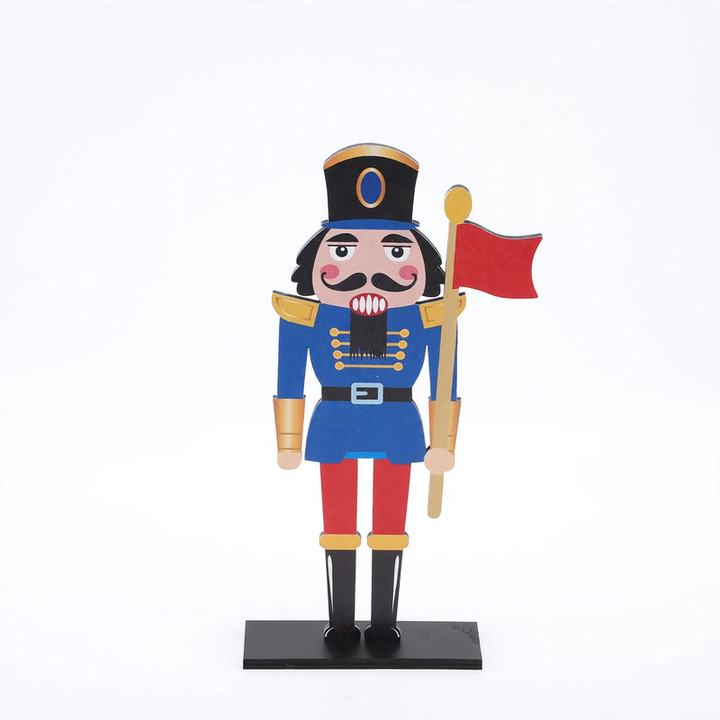 Decorative nutcracker wooden figure