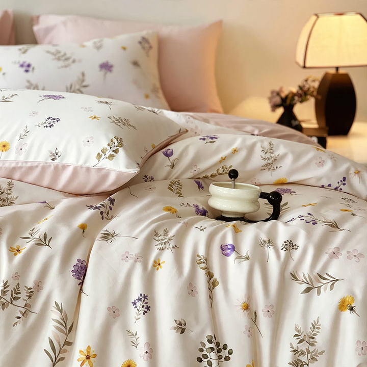 Long staple cotton bedding, 3-4 pieces, printed