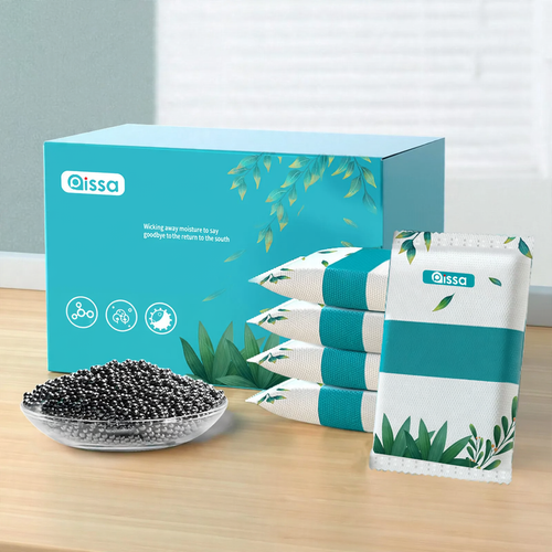 Activated charcoal dehumidifying bag against moisture