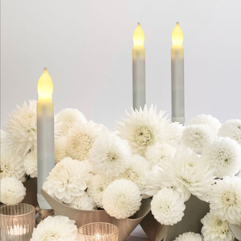 LED taper candle, flickering, for festive occasions
