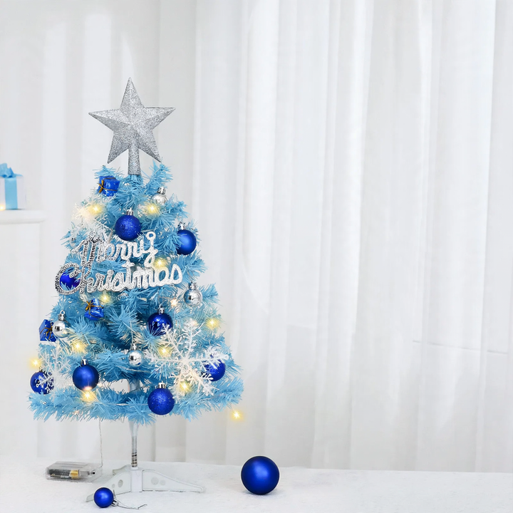 Blauer Mini-Christmas tree for the desk, 45 cm or 60 cm