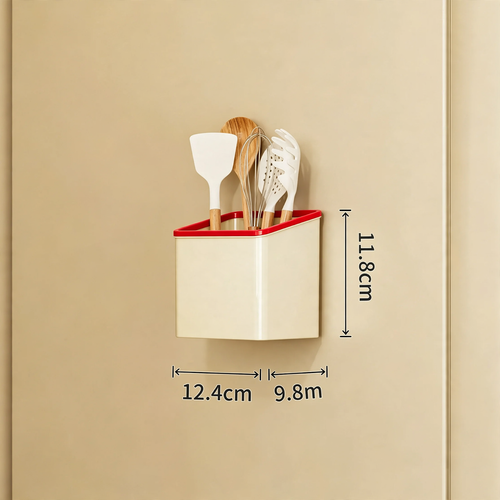 Magnetic kitchen storage box for the refrigerator door
