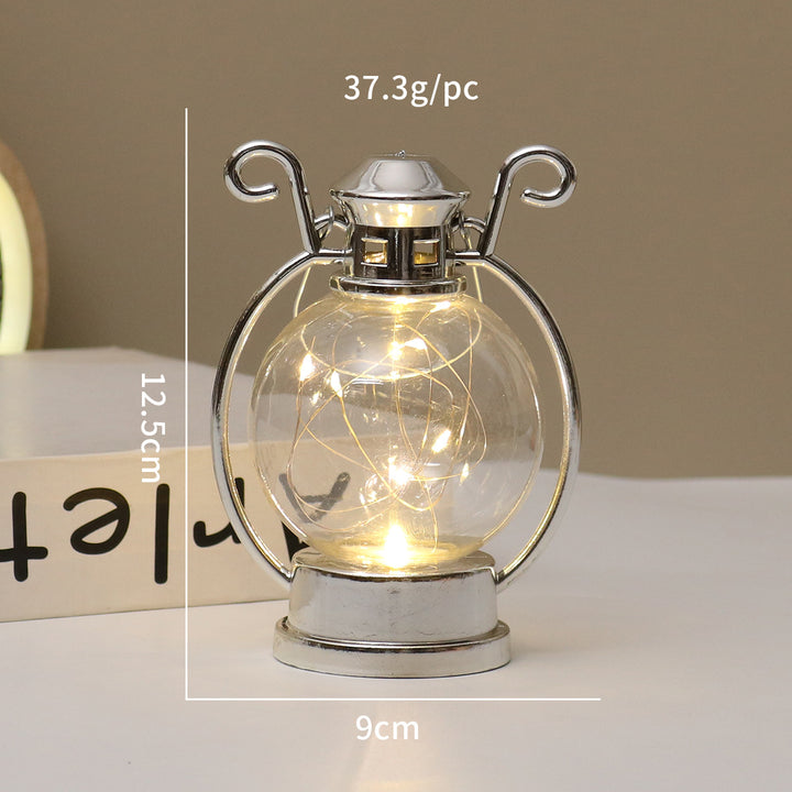 LED candle holder in retro style, decorative table lamp