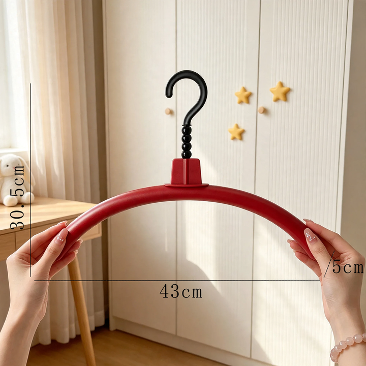 Plastic coat hanger with Halloween design