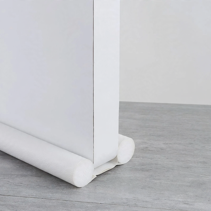 Double door bottom seal in leather look
