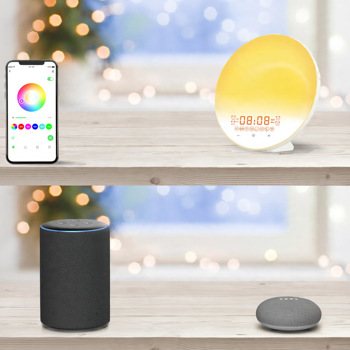 Smarter LED Sunrise Alarm Clock with App Control