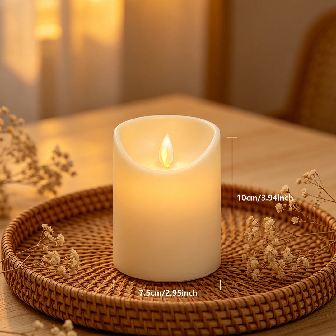 LED electronic candles in ivory appearance
