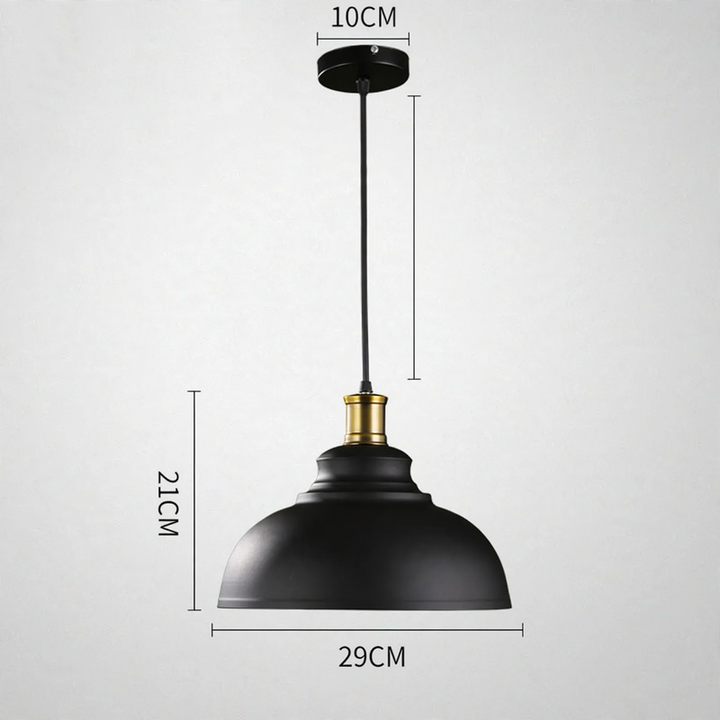 Vintage pendant light, industrial style, adjustable