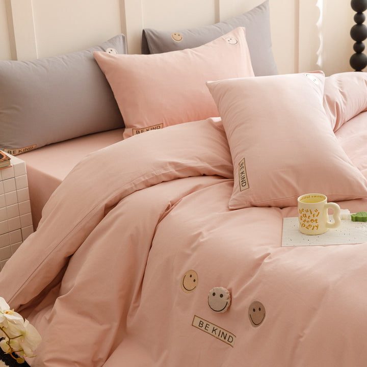 Cotton bedding set, 4-piece, cartoon design
