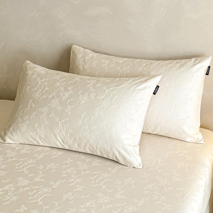 Cotton pillowcases with pattern, 48×74 cm, 1 pair