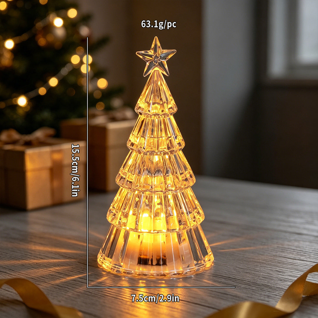 LED Christmas Tree Decorative Light with Glitter Effect