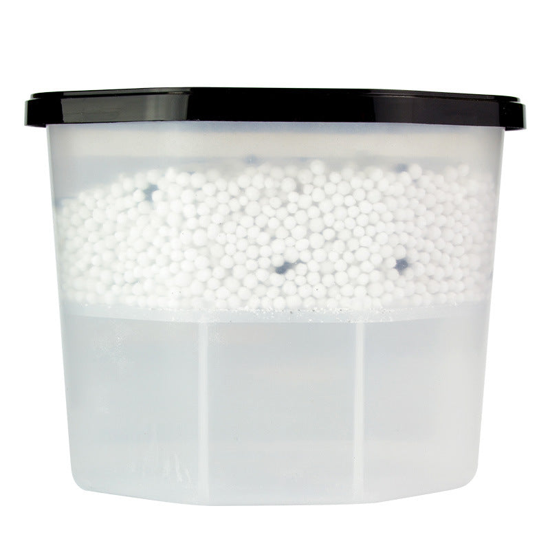 Moisture absorber box with activated carbon, 700 ml
