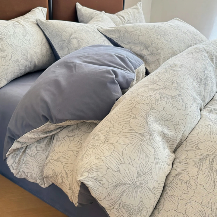 High-quality cotton bedding set, brushed, for all seasons