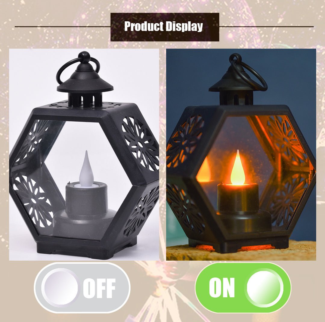 Decorative lantern light in retro style