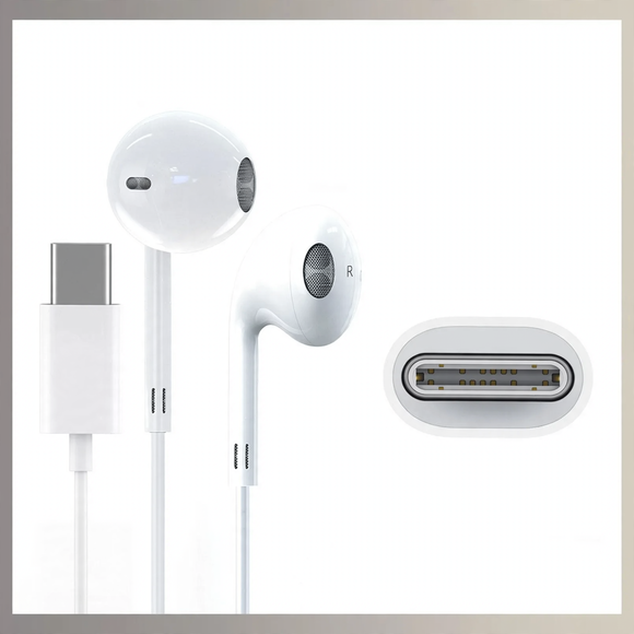 USB-C headphones with silicone tips