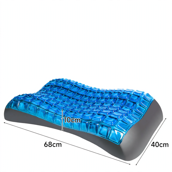 Gel cushions with memory foam, wave shape
