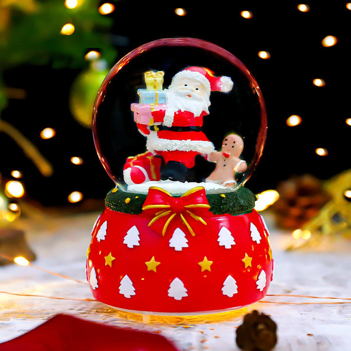 Christmas snow globe with Santa Claus motif