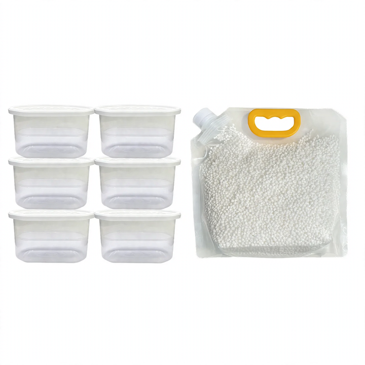 Calcium chloride granulate for moisture absorption
