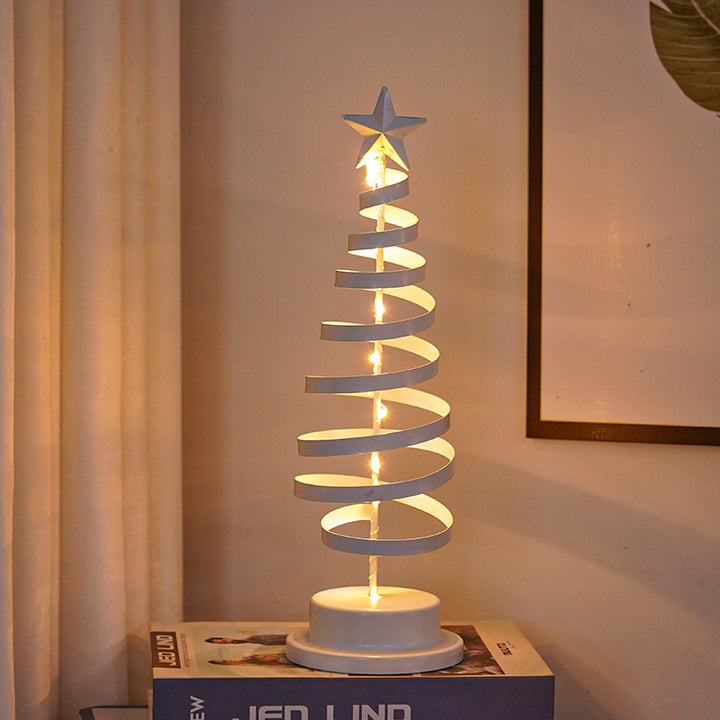 Decorative LED table lamp made of iron in Christmas design