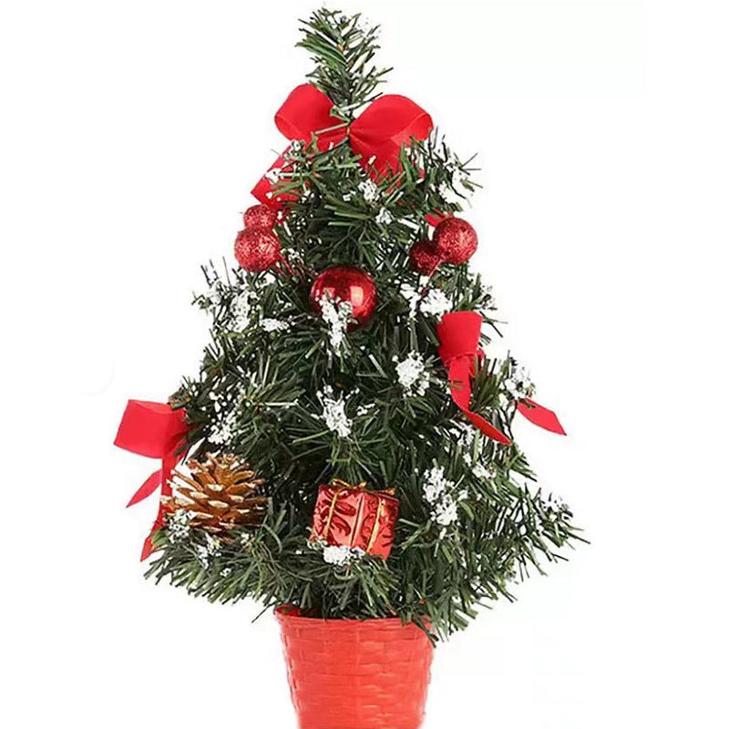 Mini Christmas tree, plastic, with lighting