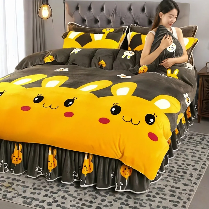 Double-sided milk fiber duvet