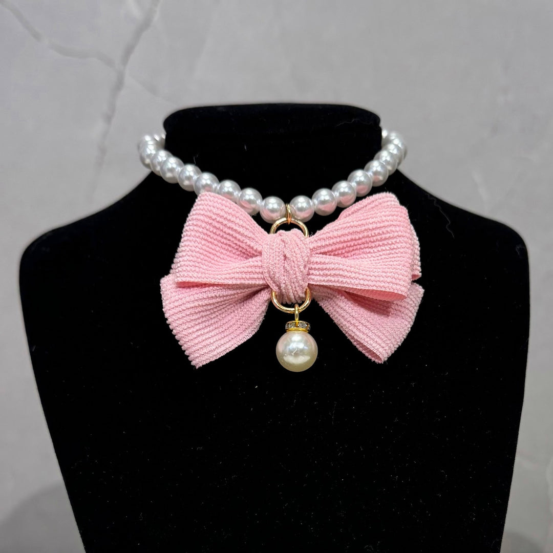 Plastic Collar with Bow for Pets