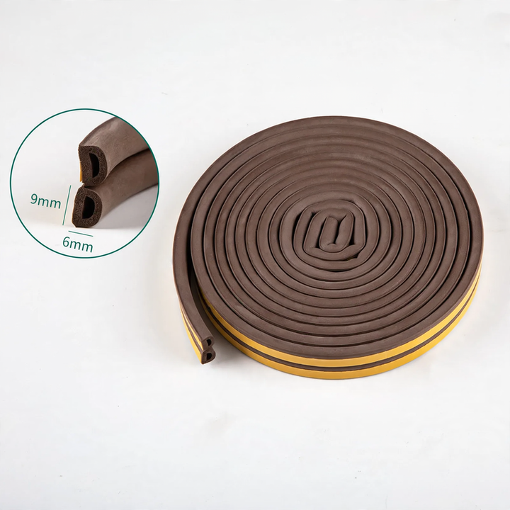 Door gap sealing strip for interior doors