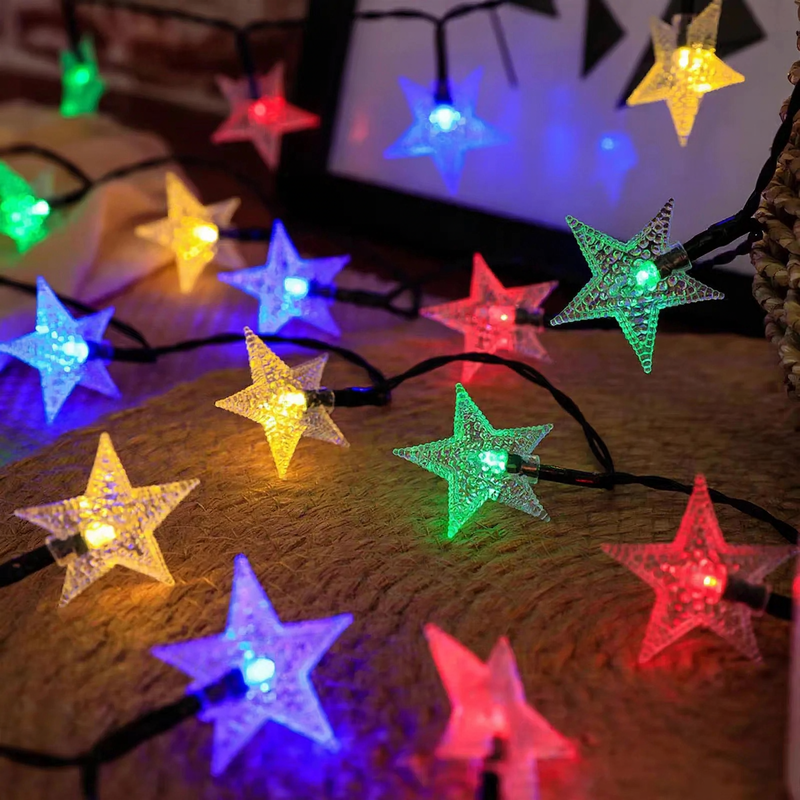 LED string lights for indoor and outdoor use
