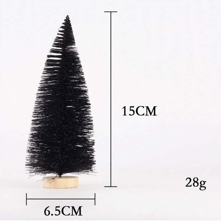 Mini Christmas tree made of pine needles, various colors