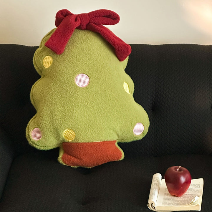 Christmas decorative cushion made of wool plush