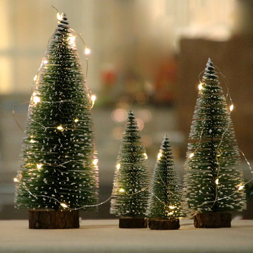 Mini Christmas tree made of PVC, snow-covered, various sizes