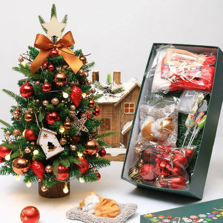 Decorative mini Christmas tree for table and window