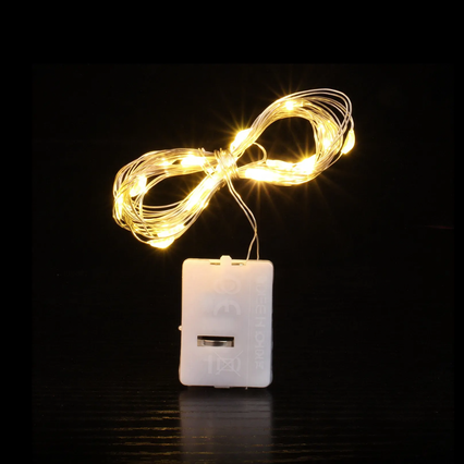 LED string lights for decorations, battery operated